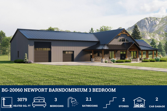 BG-20060 Newport Barndominium House Plan