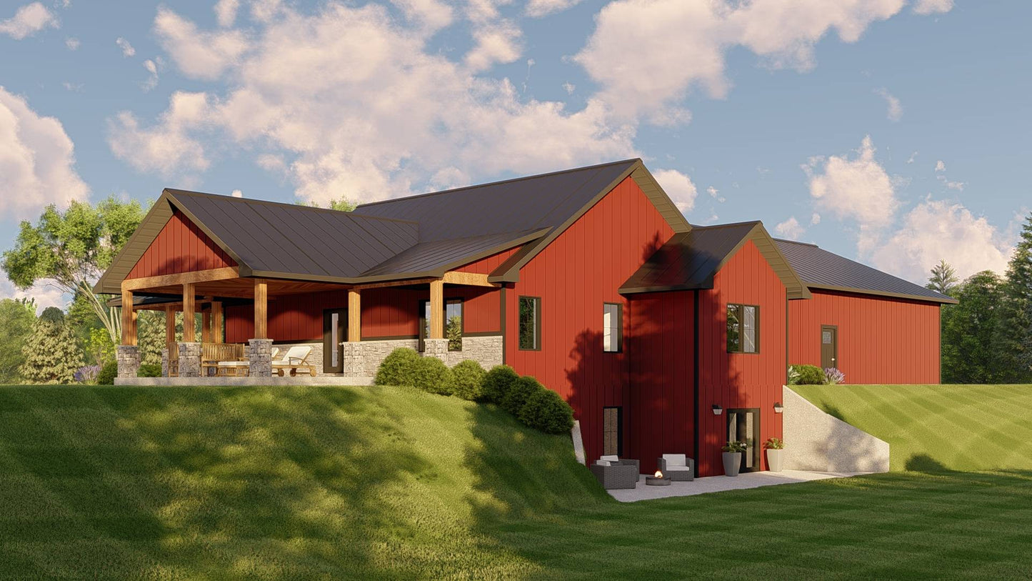 BG-20061 Waverly Barndominium House Plan