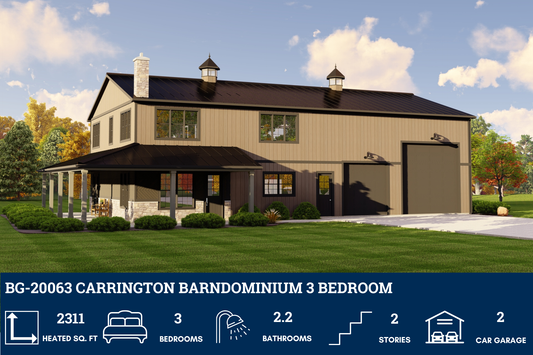 BG-20063 Carrington Barndominium House Plan