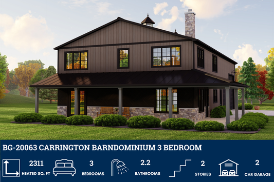 BG-20063 Carrington Barndominium House Plan