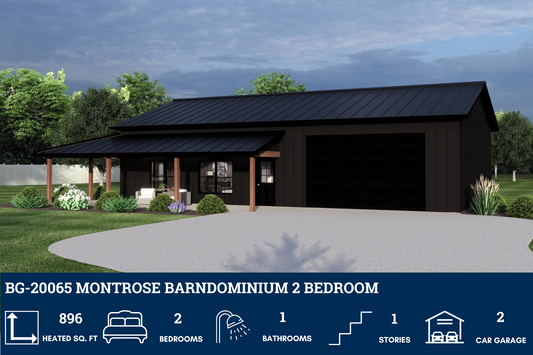 BG-20065 Montrose Barndominium House Plan