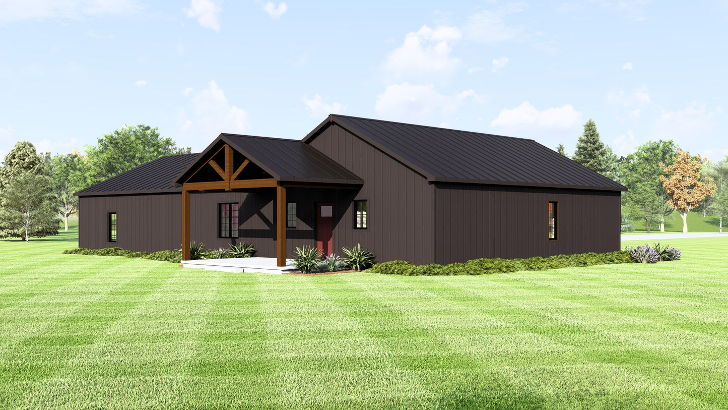 BG-20066 Wentworth Barndominium House Plan