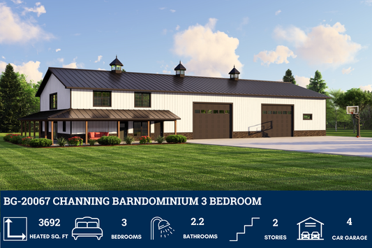 BG-20067 Channing Barndominium House Plan