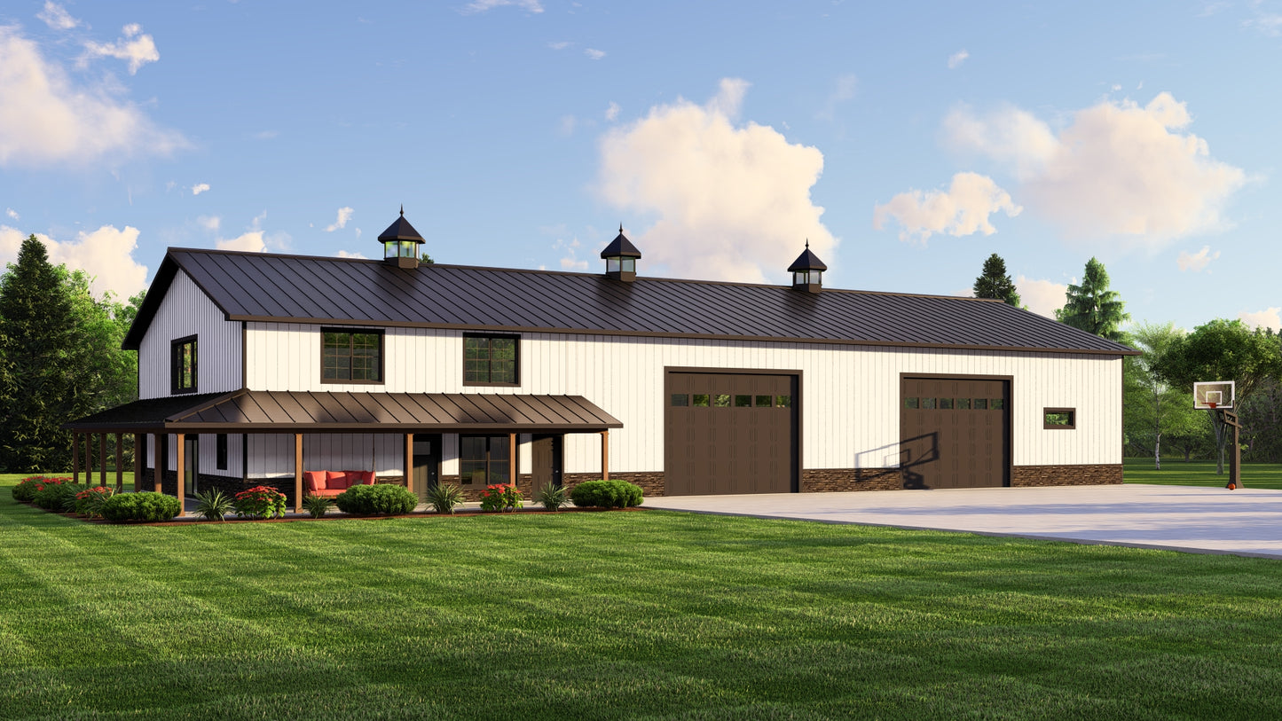 BG-20067 Channing Barndominium House Plan