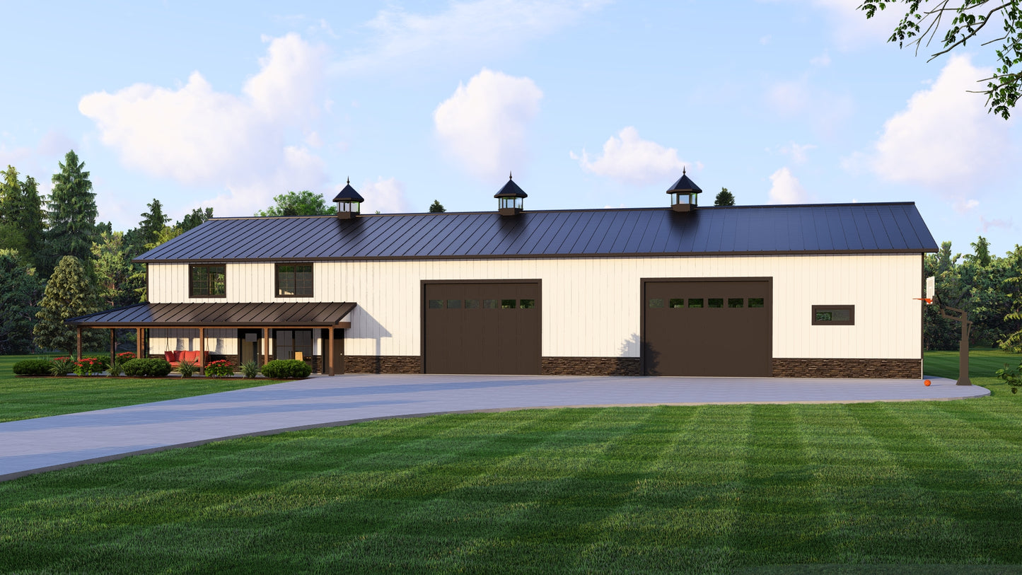 BG-20067 Channing Barndominium House Plan