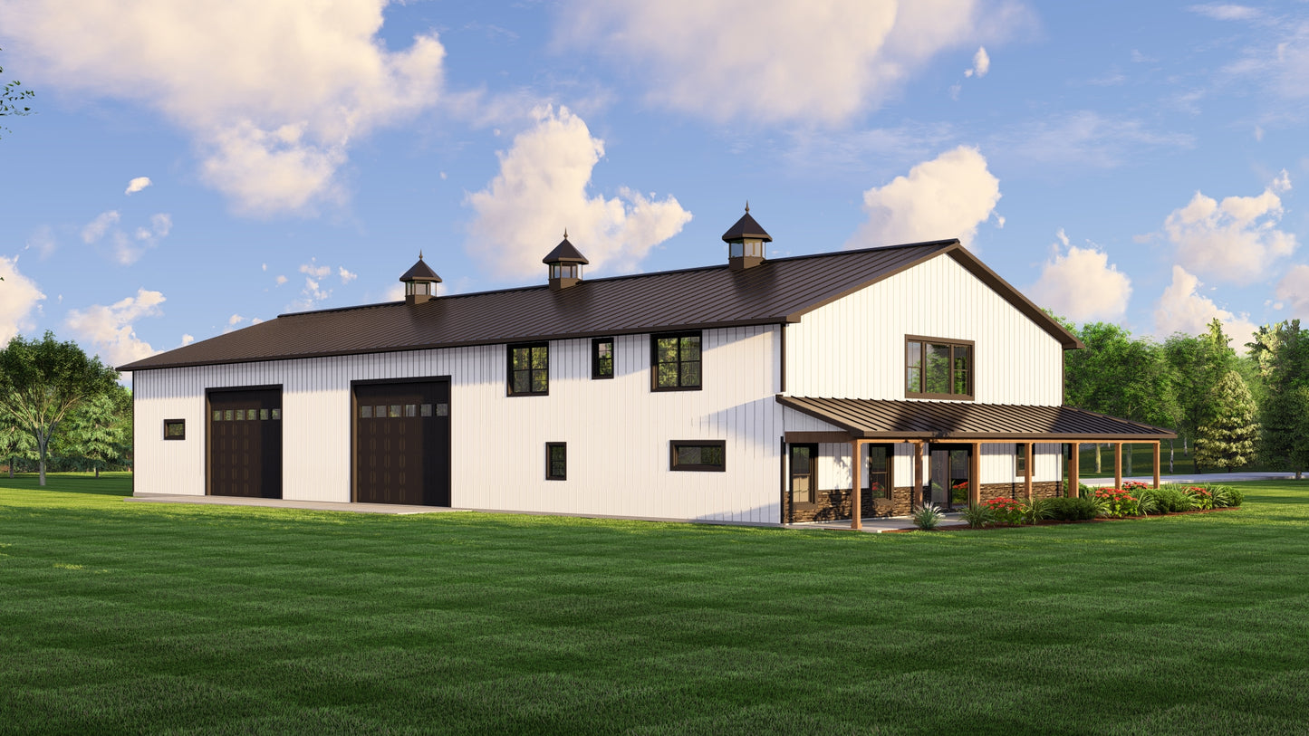 BG-20067 Channing Barndominium House Plan
