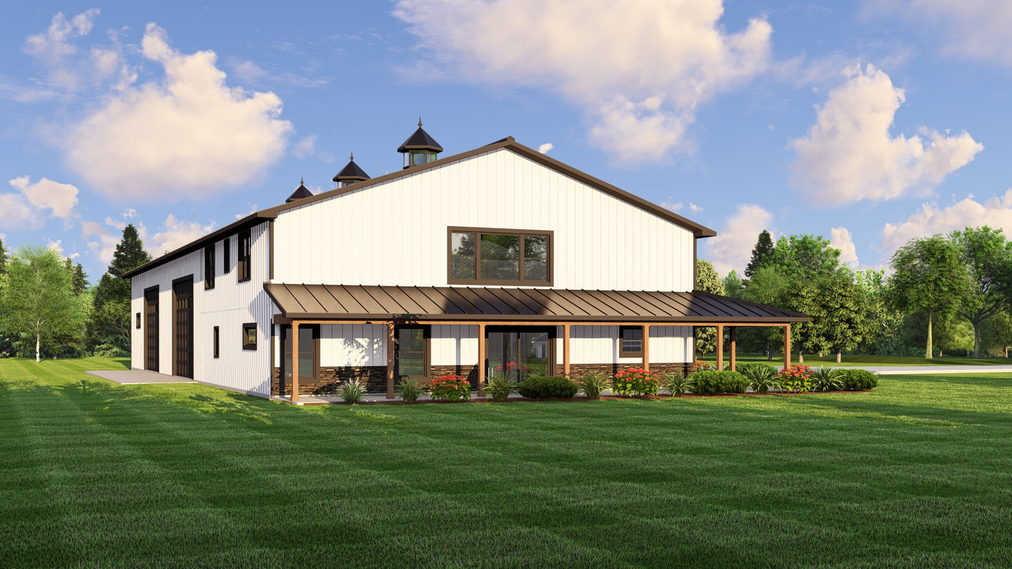 BG-20067 Channing Barndominium House Plan