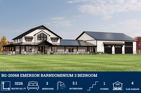 BG-20068 Emerson Barndominium House Plan