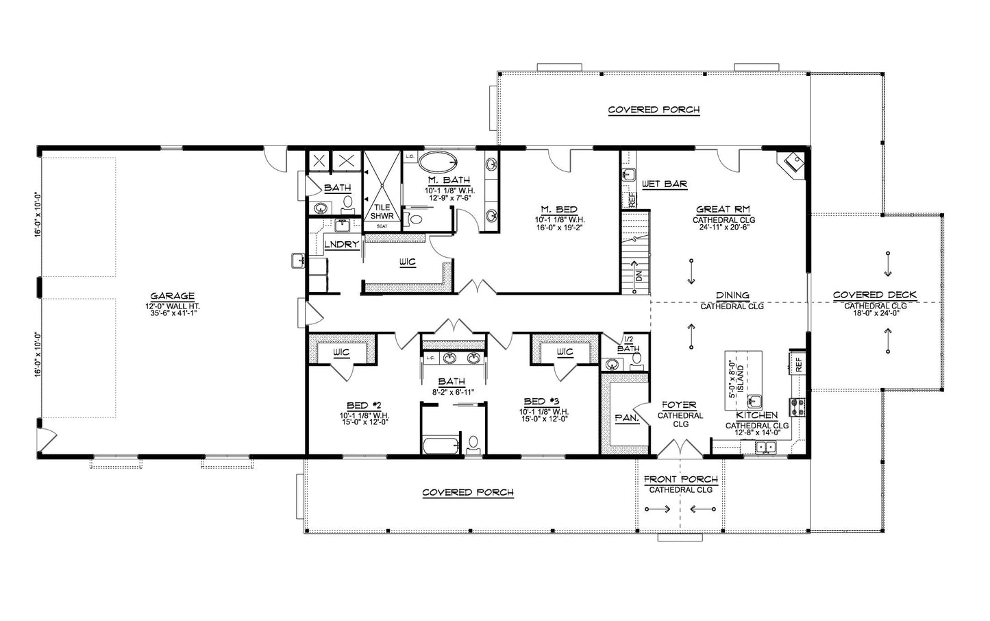 BG-20069 Pembroke Barndominium House Plan