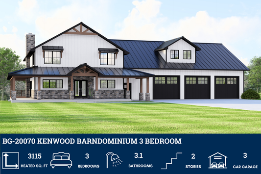 BG-20070 Kenwood Barndominium House Plan