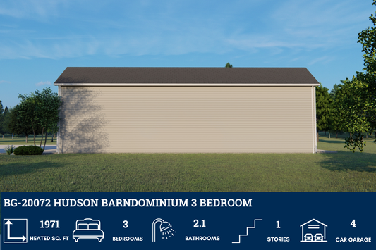 BG-20072 Hudson Barndominium House Plan
