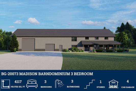 BG-20073 Madison Barndominium House Plan