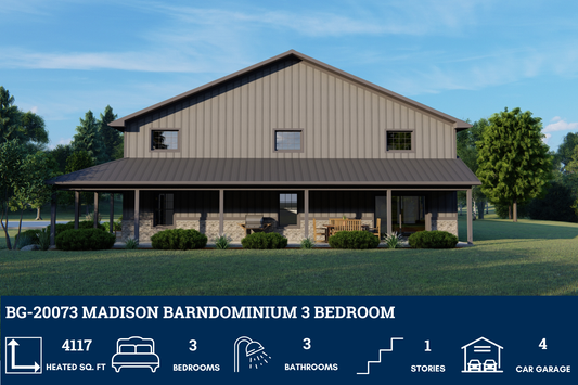 BG-20073 Madison Barndominium House Plan