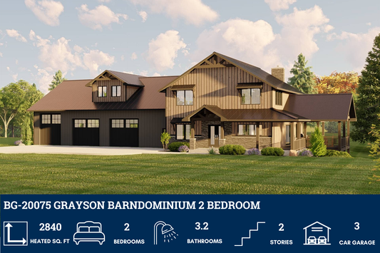 BG-20075 Grayson Barndominium House Plan