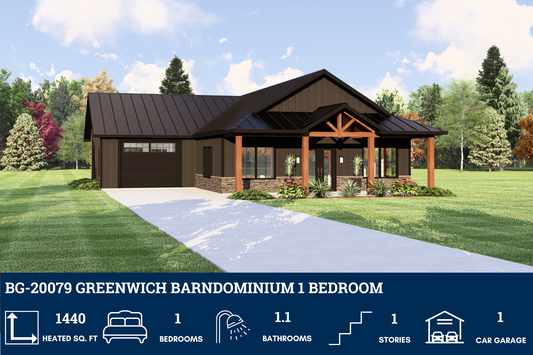 BG-20079 Greenwich Barndominium House Plan