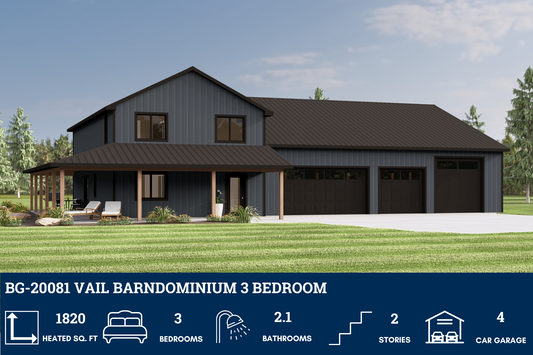 BG-20081 Vail Barndominium House Plan