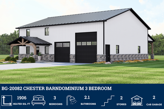 BG-20082 Chester Barndominium House Plan