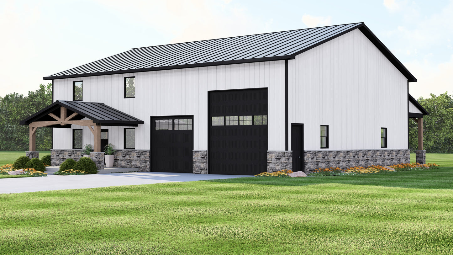 BG-20082 Chester Barndominium House Plan