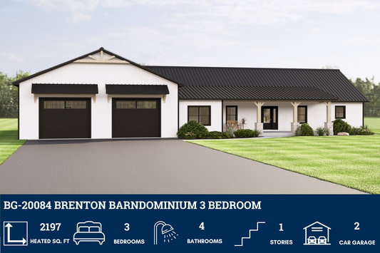 BG-20084 Brenton Barndominium House Plan
