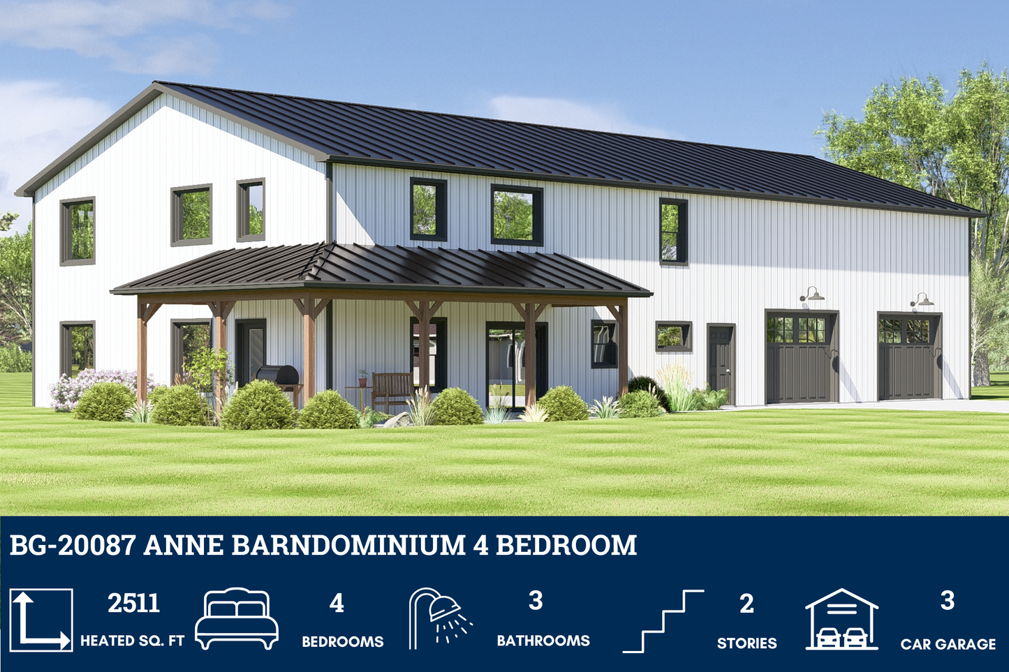 BG-20087 Anne Barndominium House Plan