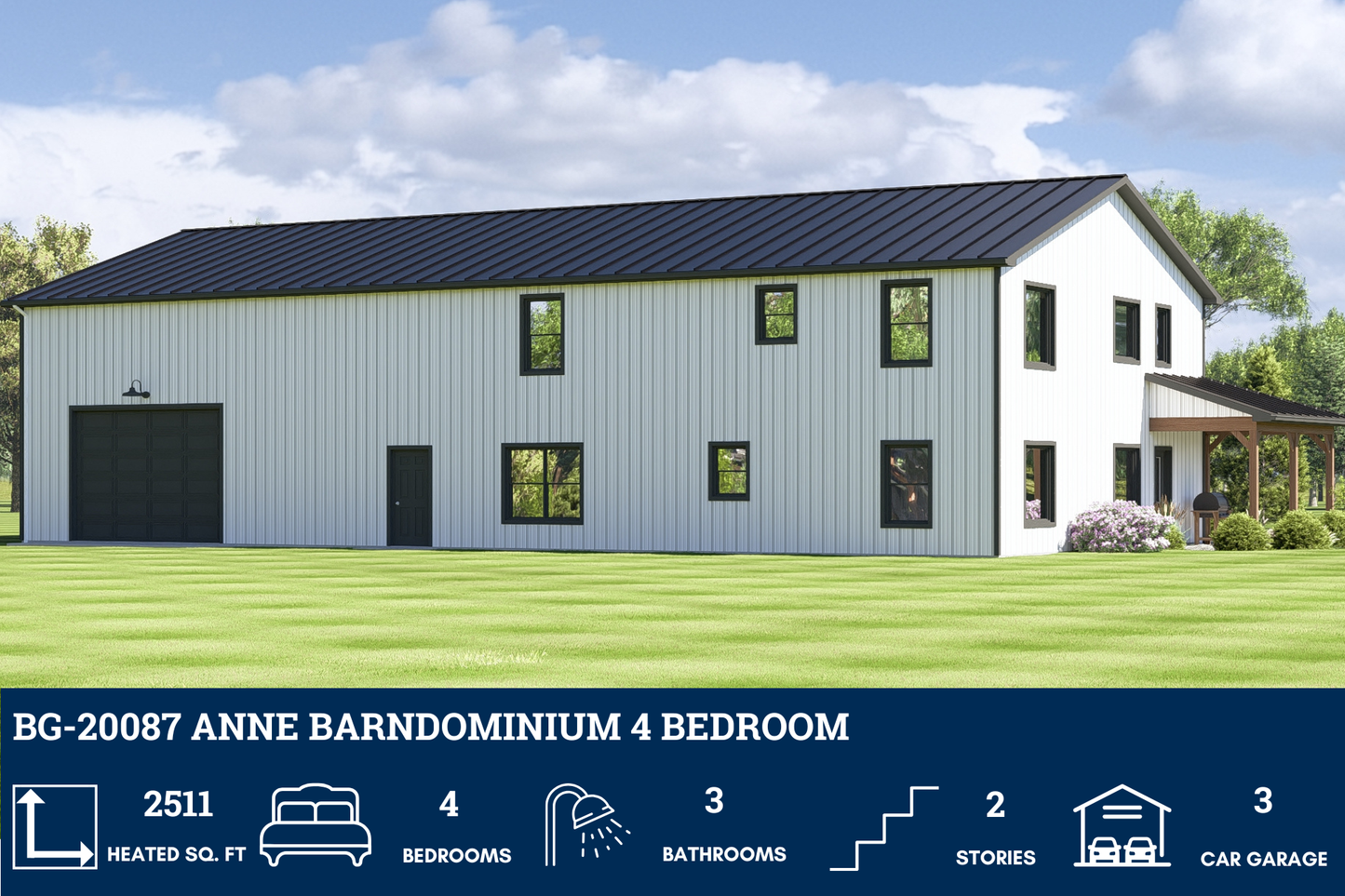 BG-20087 Anne Barndominium House Plan