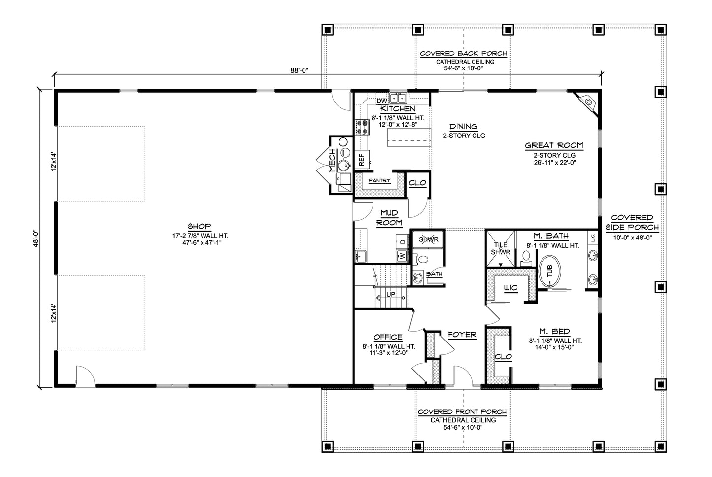 BG-20088 Faith Barndominium House Plan