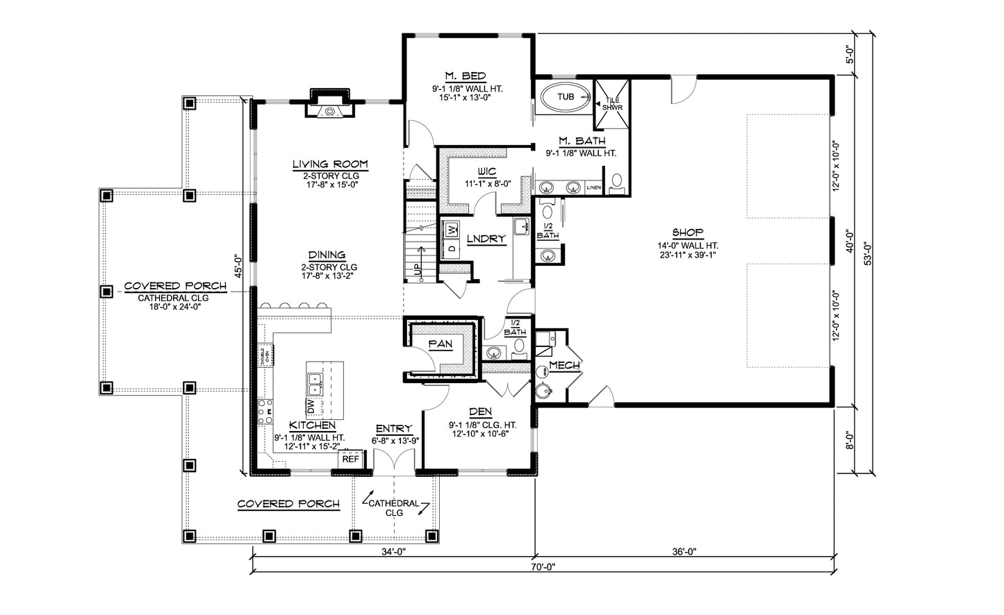 BG-20089 Gideon Barndominium House Plan