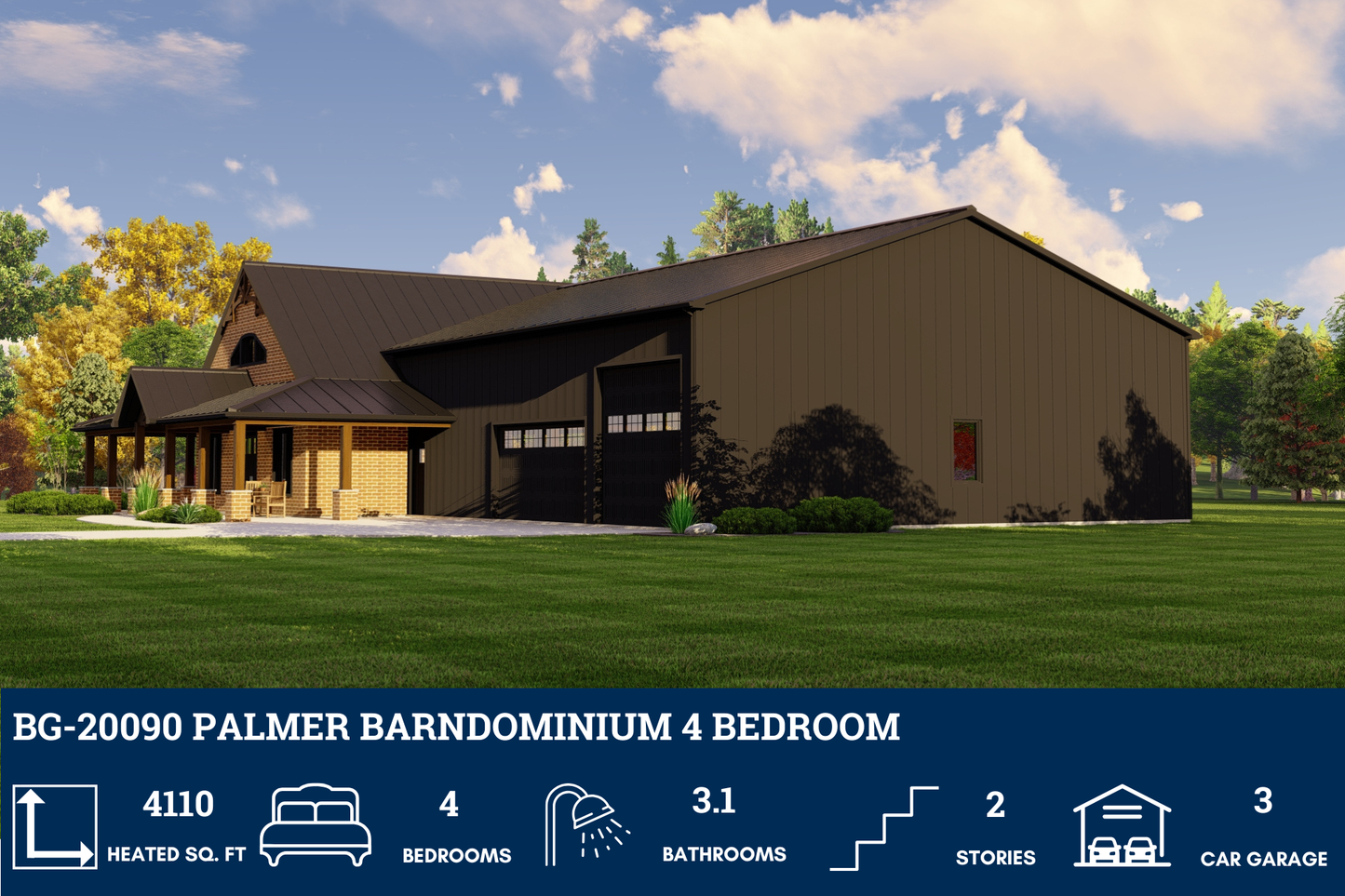 BG-20090 Palmer Barndominium House Plan