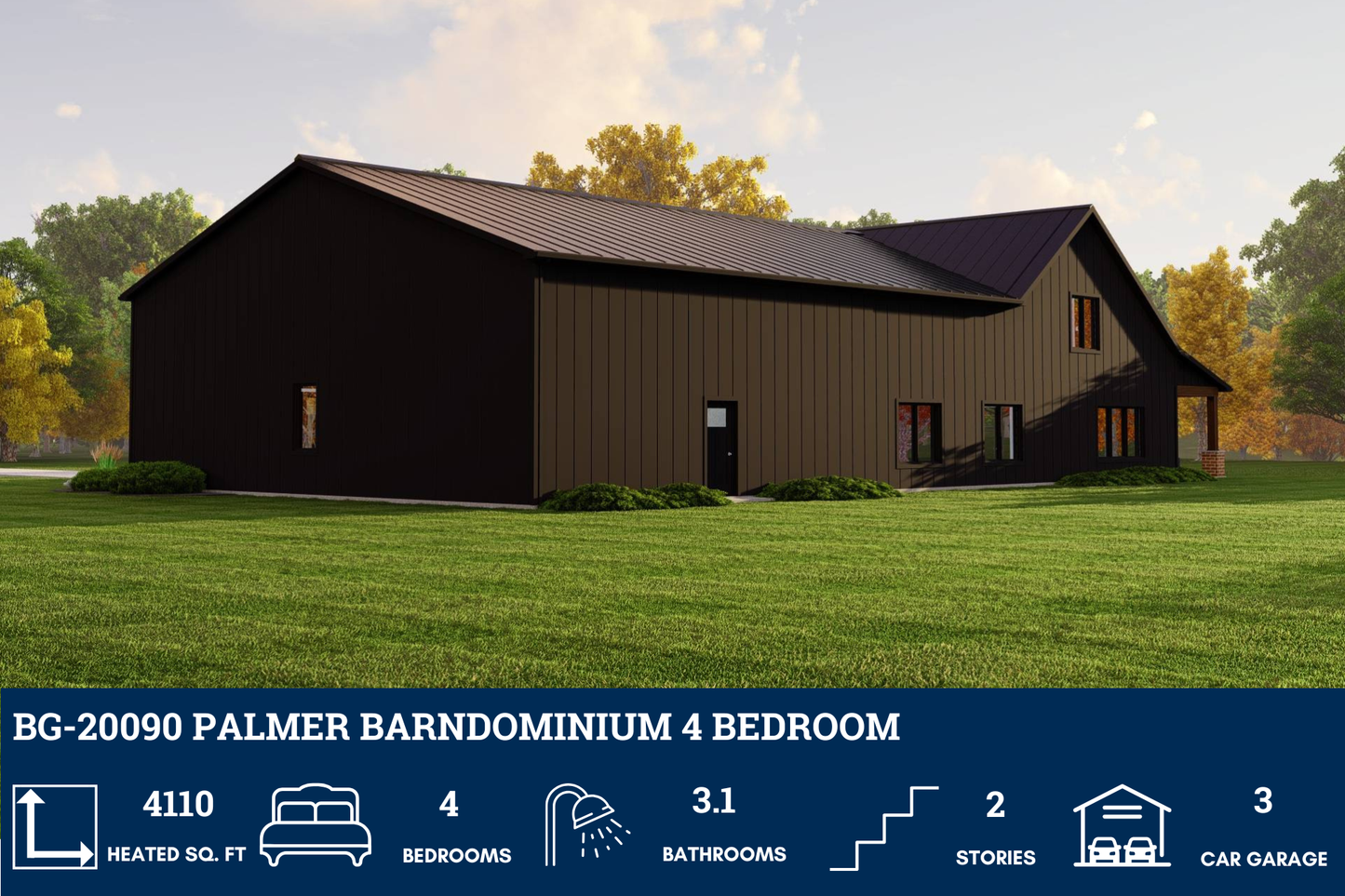 BG-20090 Palmer Barndominium House Plan