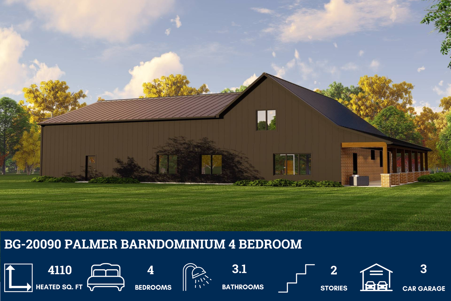 BG-20090 Palmer Barndominium House Plan