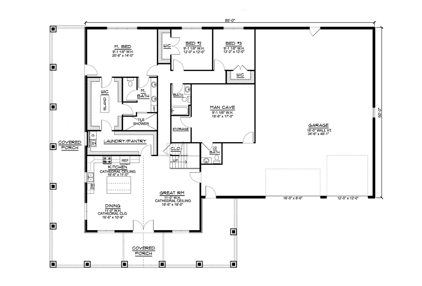 BG-20090 Palmer Barndominium House Plan