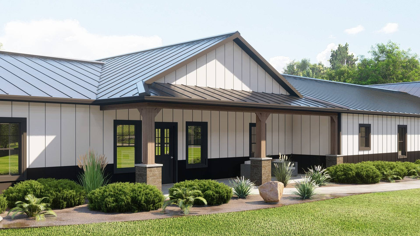 BG-20091 Auburn Barndominium House Plan