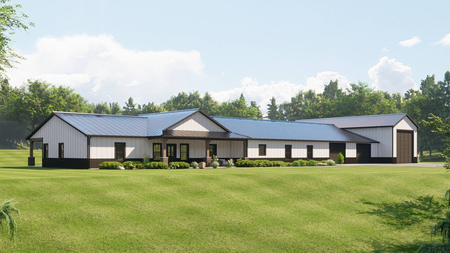 BG-20091 Auburn Barndominium House Plan