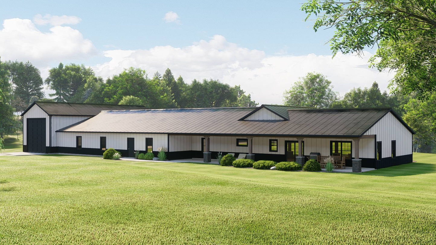 BG-20091 Auburn Barndominium House Plan