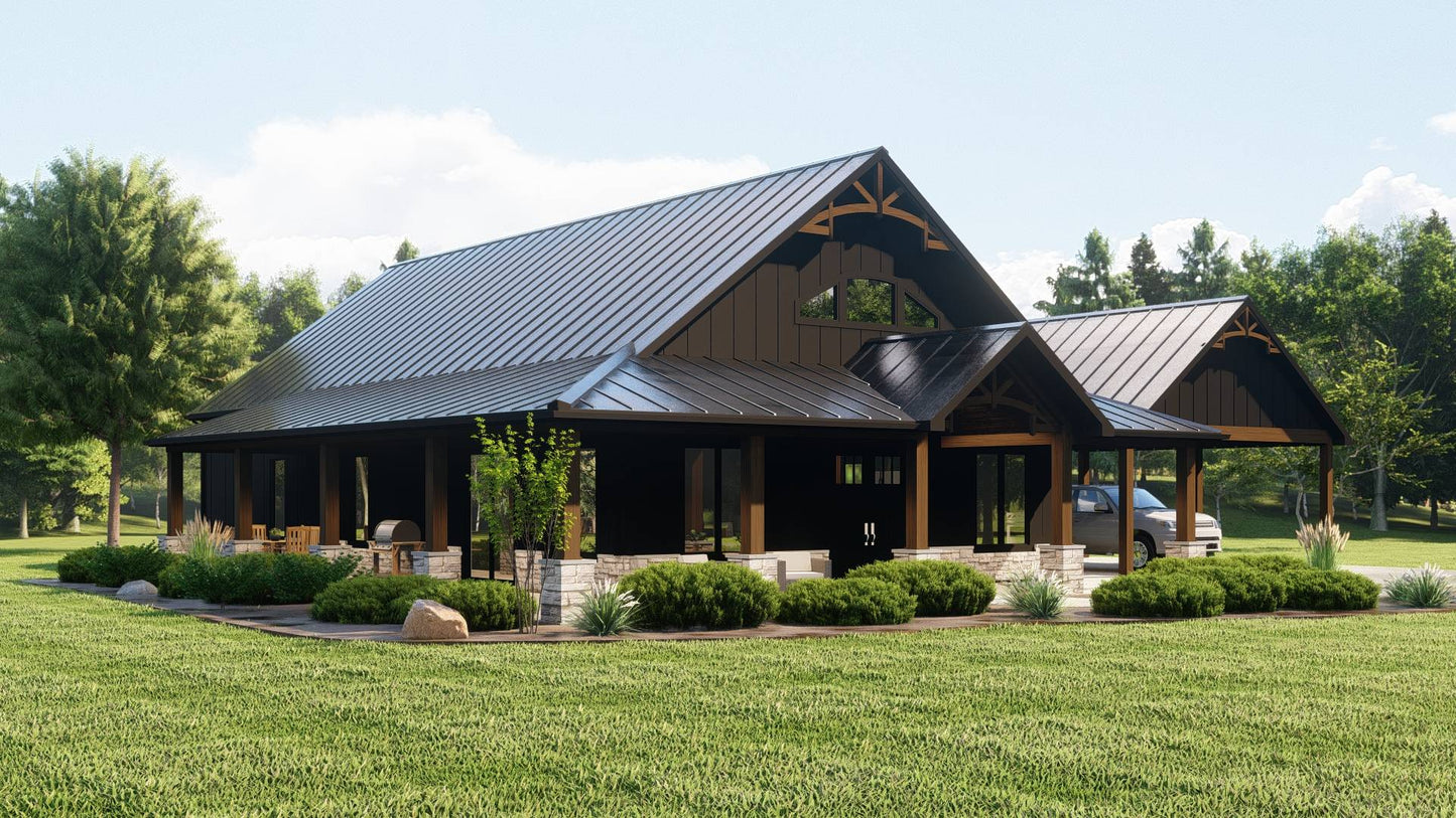 BG-20092 Carlton Barndominium House Plan