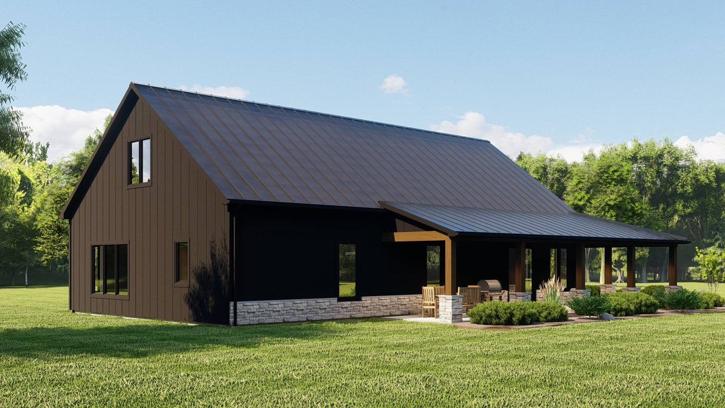 BG-20092 Carlton Barndominium House Plan