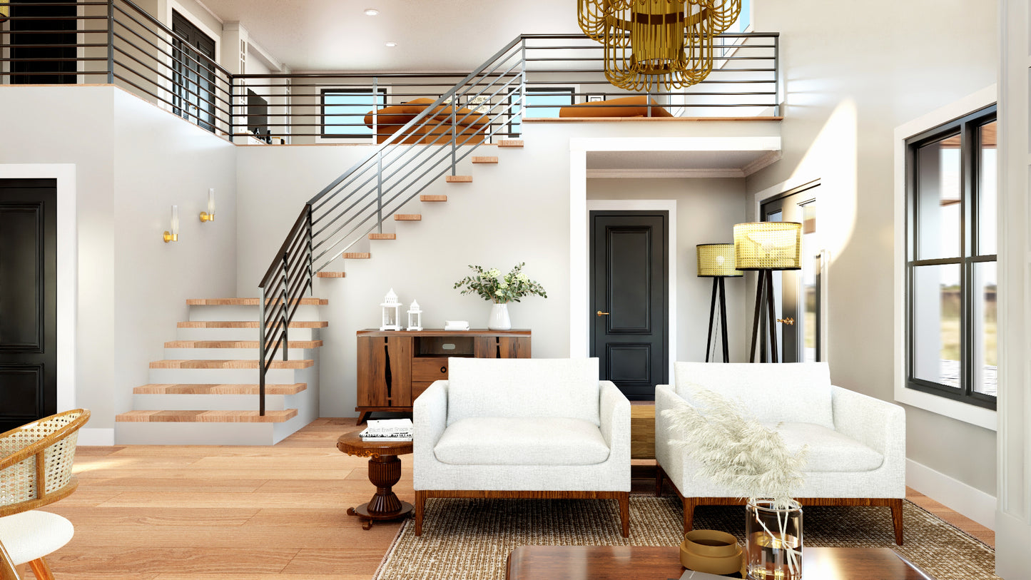 BG-20094 Irvine Barndominium House Plan