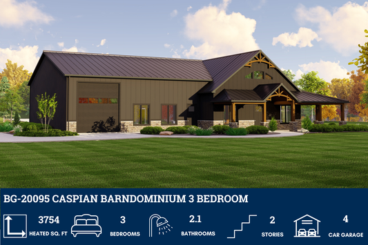 BG-20095 Caspian Barndominium House Plan
