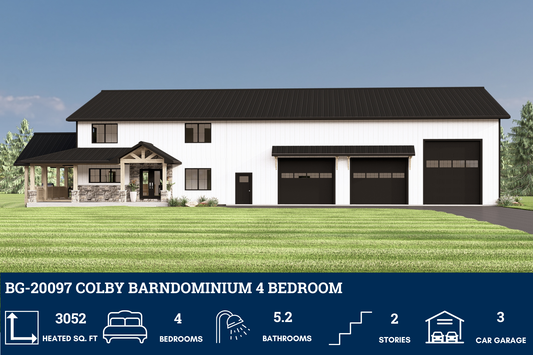 BG-20097 Colby Barndominium House Plan