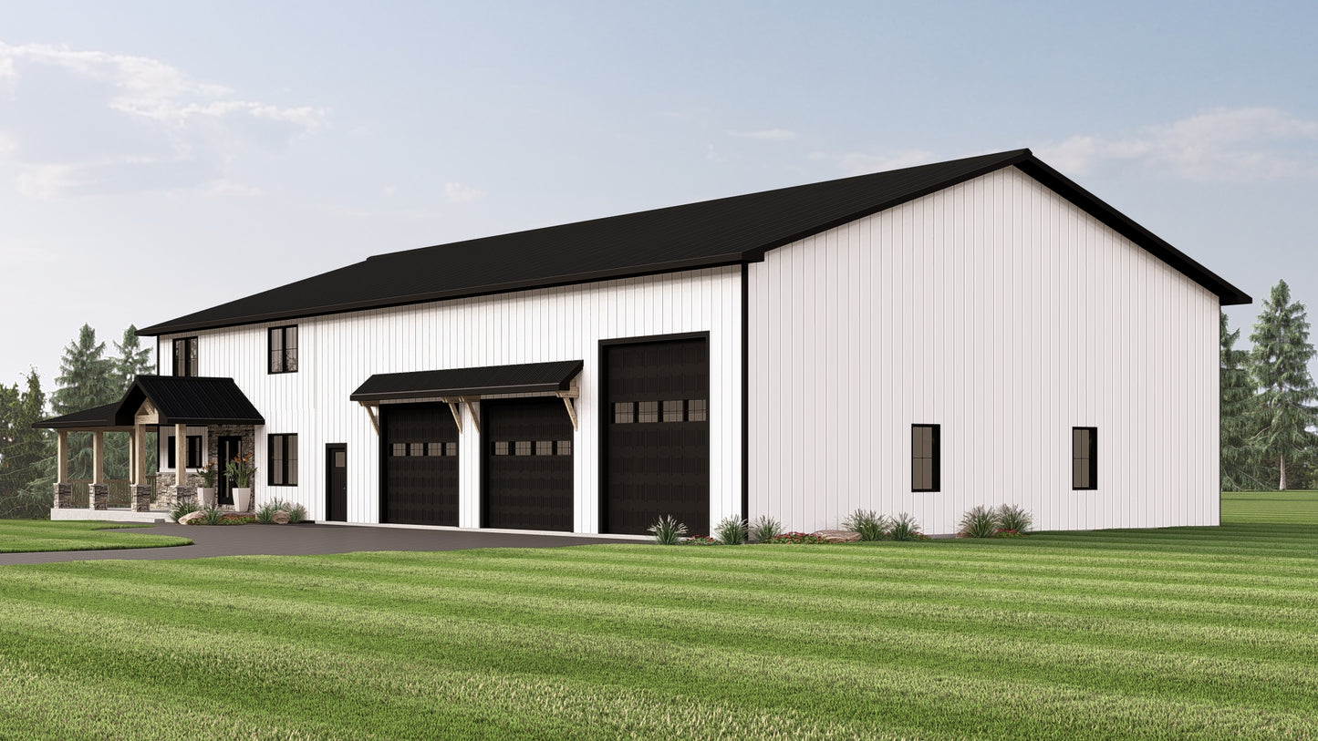 BG-20097 Colby Barndominium House Plan