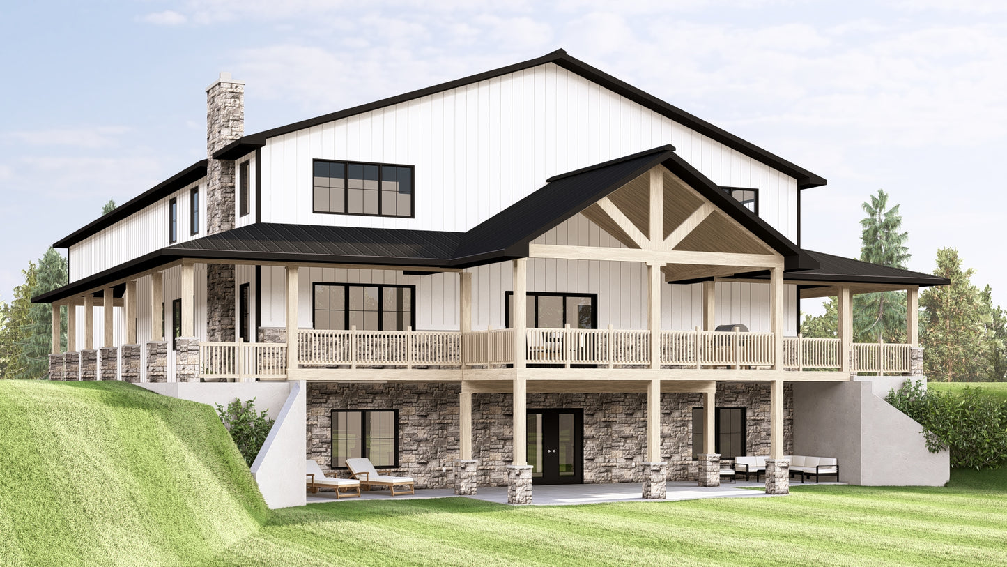 BG-20097 Colby Barndominium House Plan