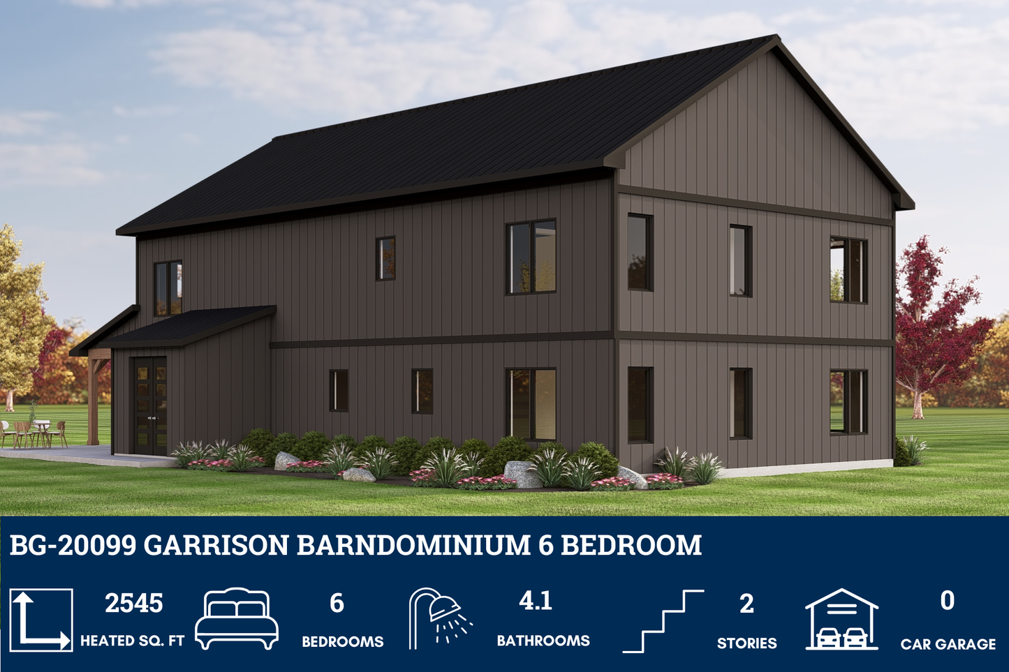 BG-20099 Garrison Barndominium House Plan