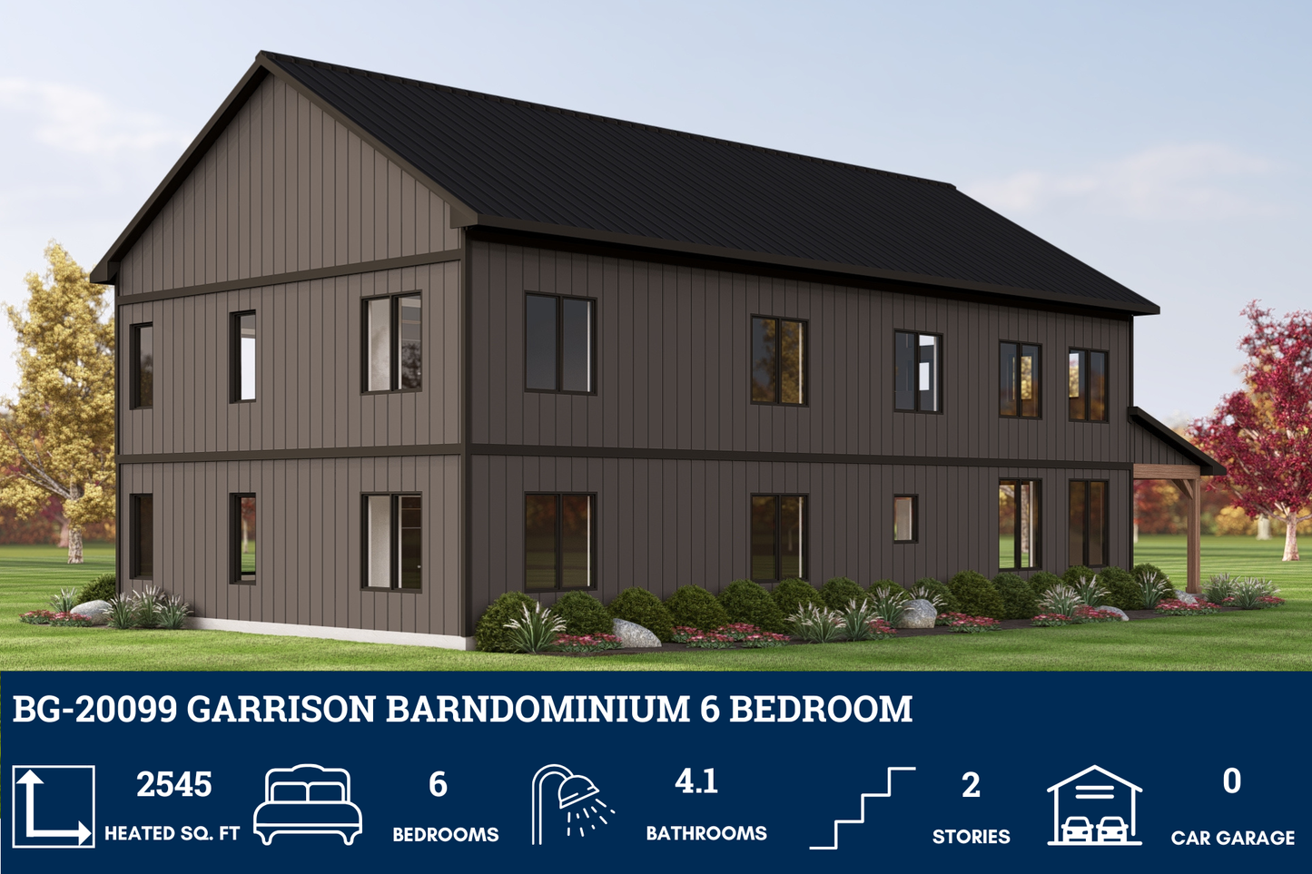 BG-20099 Garrison Barndominium House Plan