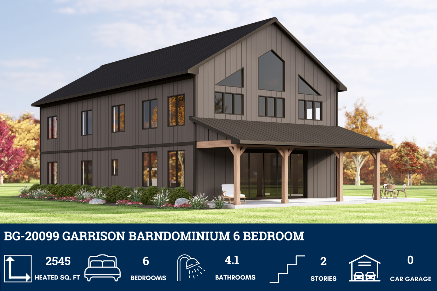 BG-20099 Garrison Barndominium House Plan