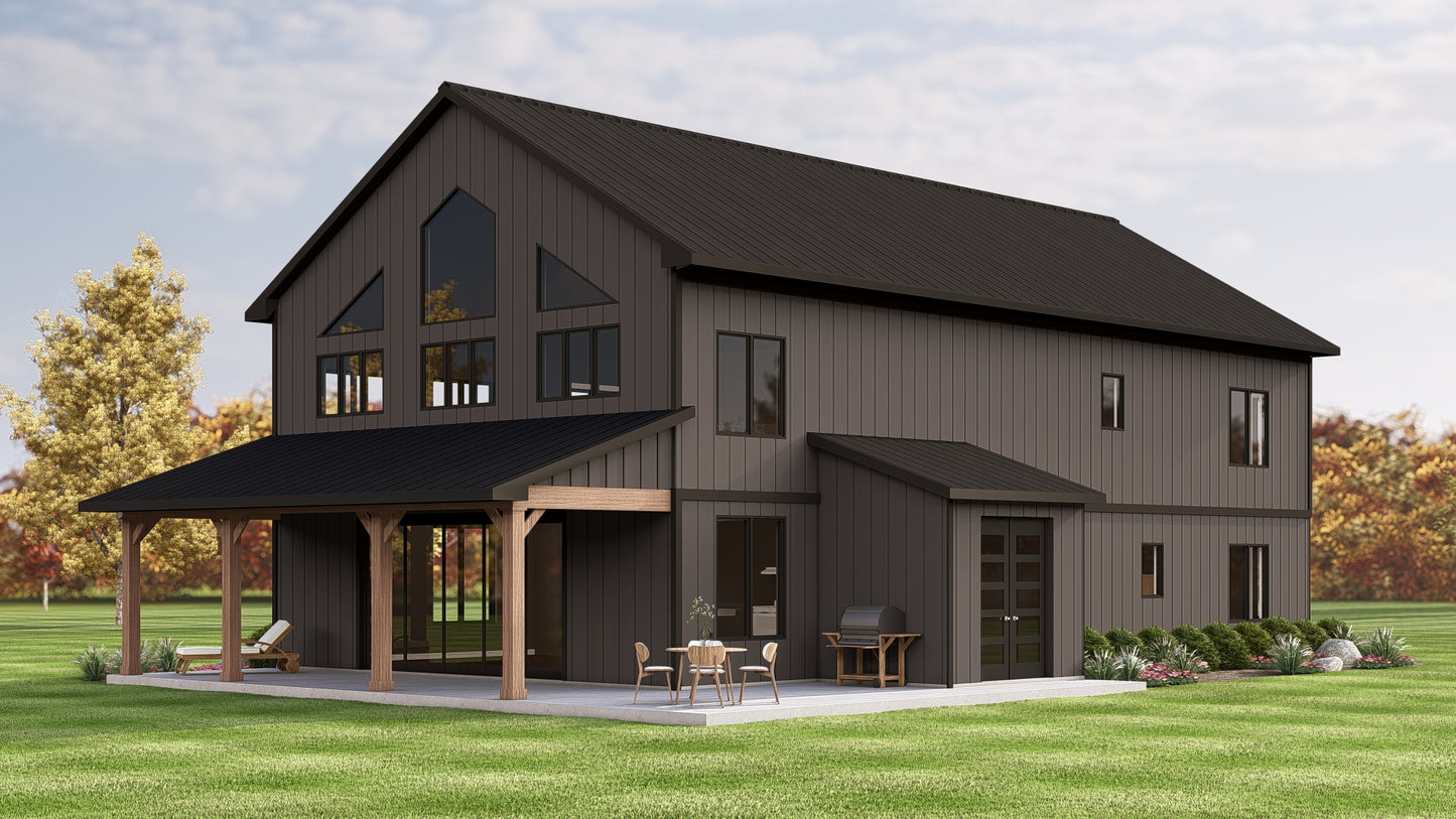 BG-20099 Garrison Barndominium House Plan