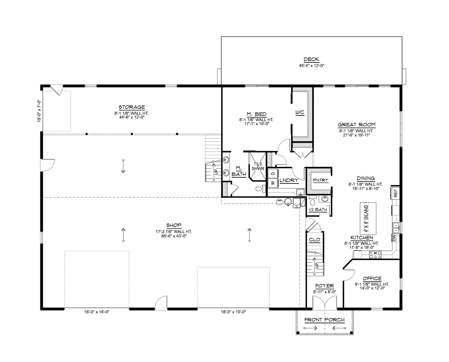 BG-20100 Carmel Barndominium House Plan
