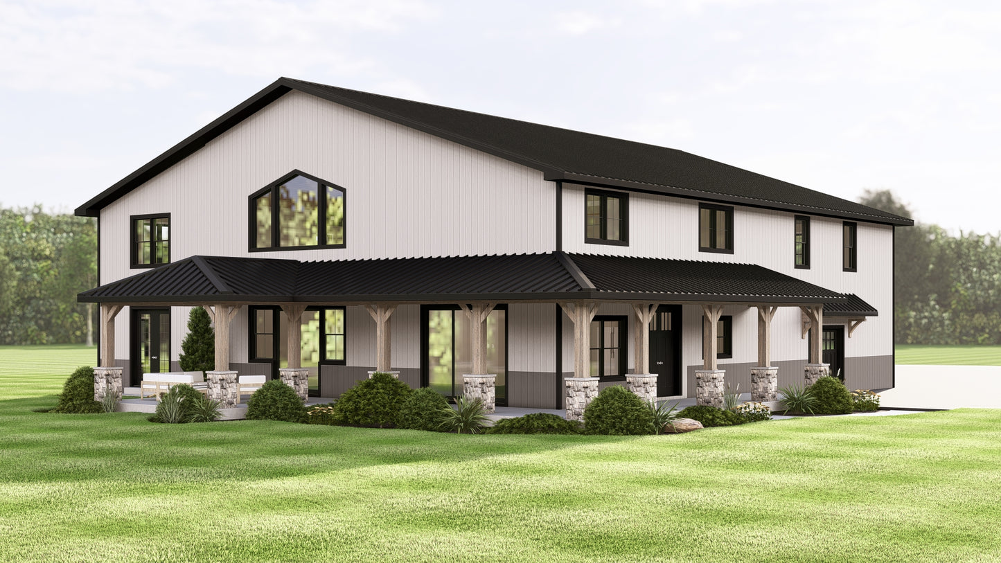 BG-20102 Jack Barndominium House Plan