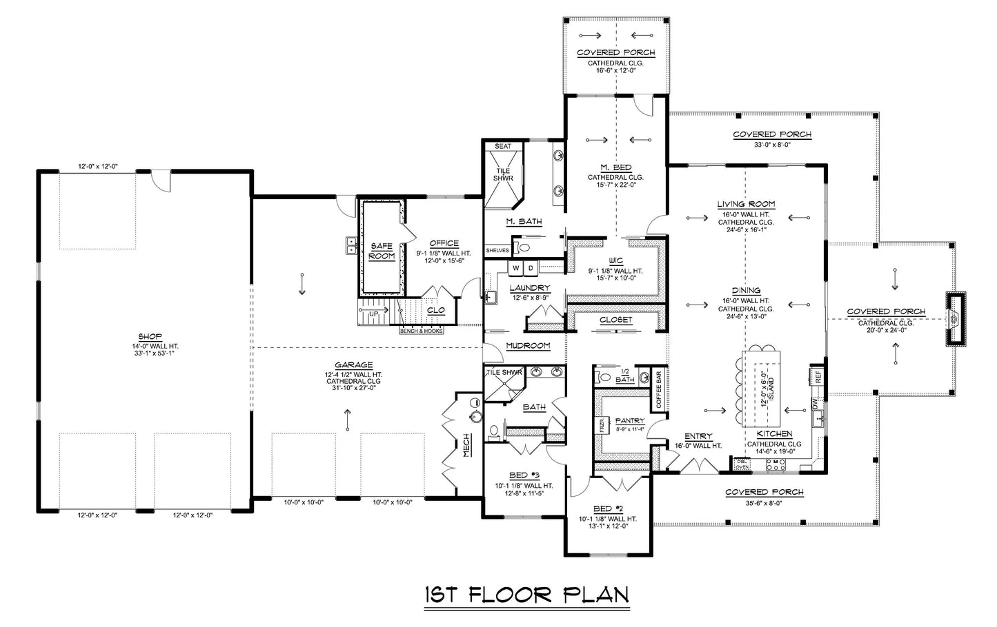 BG-20105 Lewis Barndominium House Plan