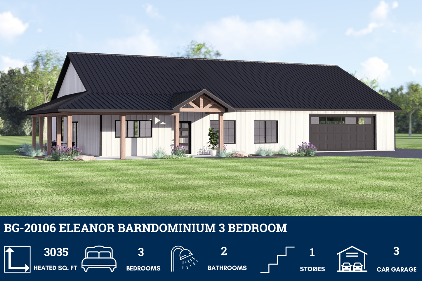 BG-20106 Eleanor Barndominium House Plan
