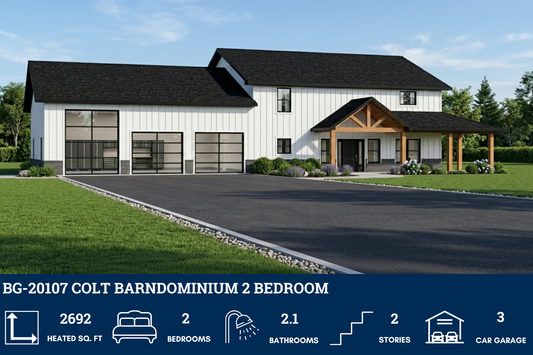 BG-20107 Colt Barndominium House Plan
